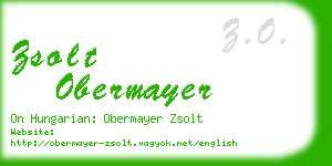 zsolt obermayer business card